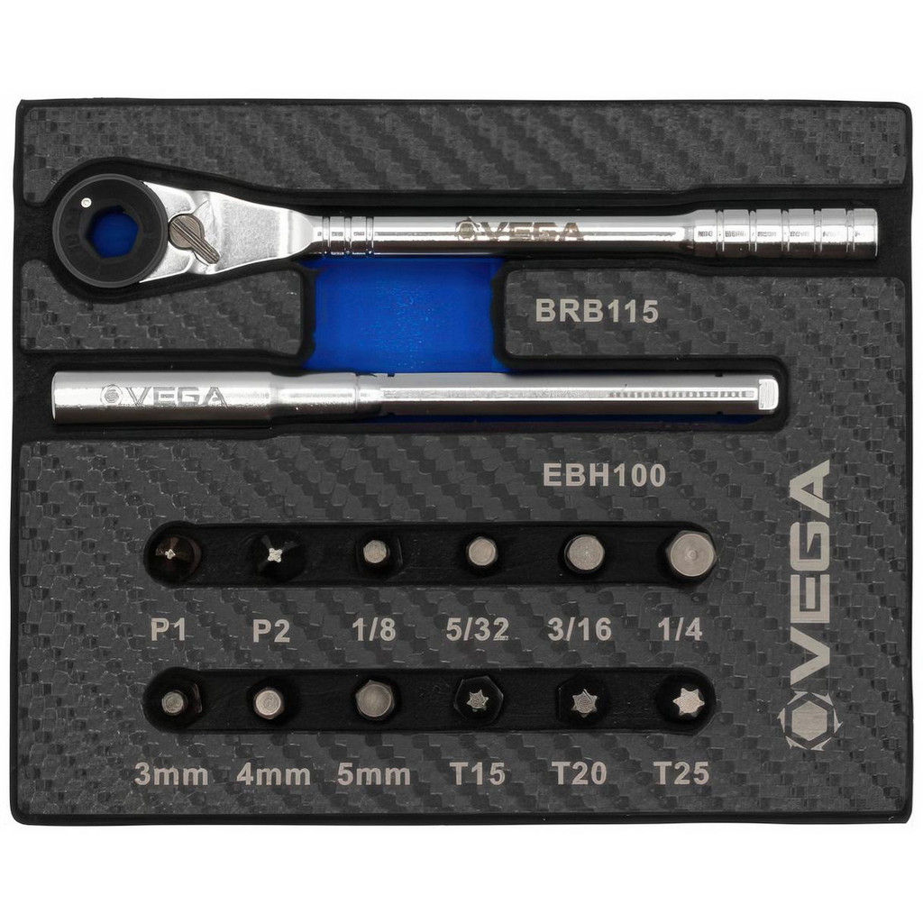 Big Size Rachet Set VEGA Industries - Ratchet Sets: Drive Size (Inch): 1/4; Overall Length ...