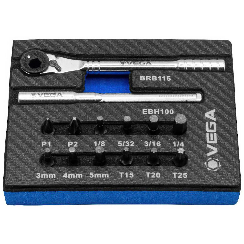 Big Size Rachet Set VEGA Industries - Ratchet Sets: Drive Size (Inch): 1/4; Overall Length ...