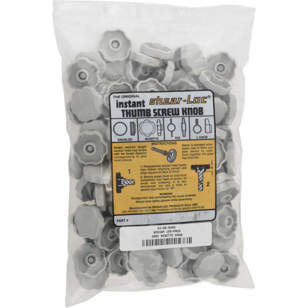 Plastic Thumb Screw: Rosette Head