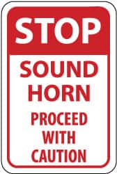 Stop - Sound Horn - Proceed with Caution,