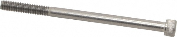 Value Collection R52000100 Hex Head Cap Screw: #10-32 x 3", Grade 18-8 Stainless Steel, Bright Finish Image