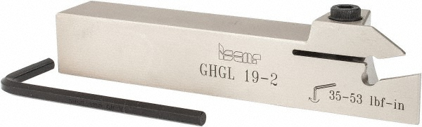 Iscar 2800611 1.34" Max Depth, 0.016" to 0.094" Width, External Left Hand Indexable Grooving Toolholder Image