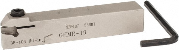 Iscar 2800445 0.189" Max Depth, 1/4" to 1/4" Width, External Right Hand Indexable Grooving Toolholder Image