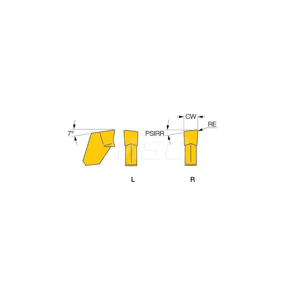 Iscar - Cutoff Insert: GFR 2JS 4D IC-354, Carbide, 2 mm Cutting