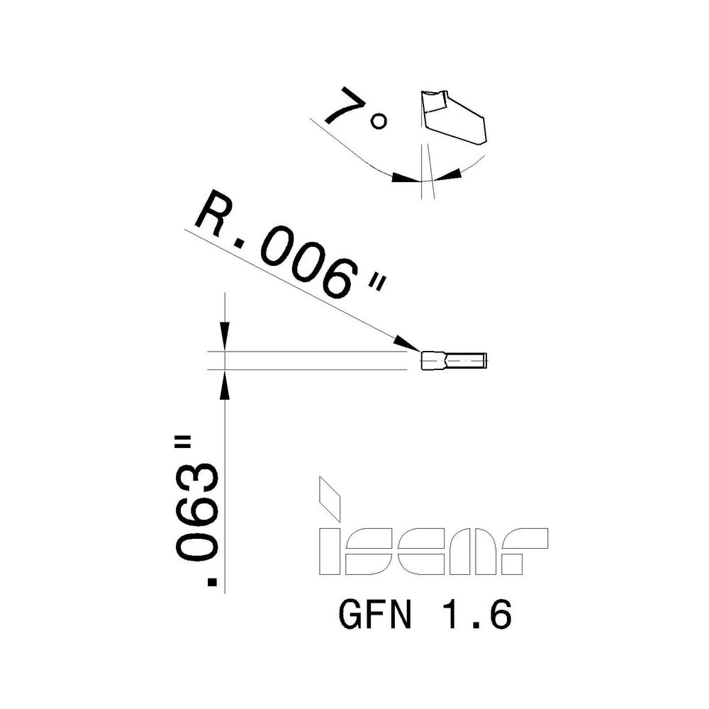 イスカル セルフグリップ ＩＣ３５４ GFN 1.6 IC354