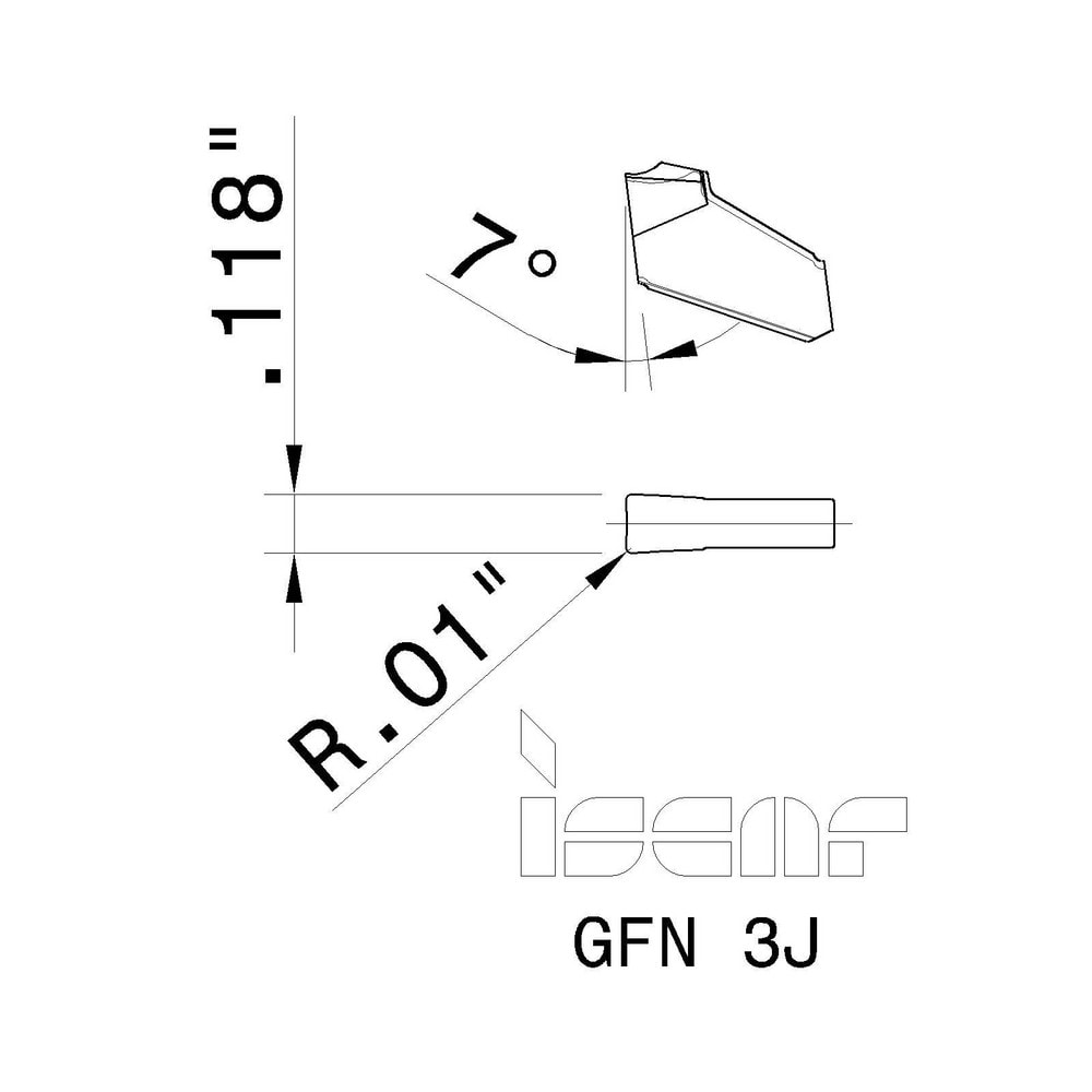 イスラエル イスカル GFN 3J IC908 工具の楽市 - 通販 - PayPayモール