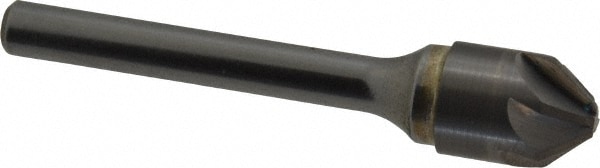 SGS 74161 1/2" Head Diam, 1/4" Shank Diam, 6 Flute 82° Solid Carbide Countersink Image