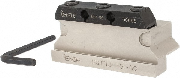 Tool Block Style SGTBU, 1.02" Blade Height, 3.4" OAL, 1.7"& OAH, Indexable Cutoff Blade Tool Block