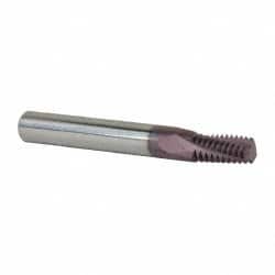 Carmex MT0312C0618NPT Helical Flute Thread Mill: 1/4-18 to 3/8-18, Internal & External, 3 Flute, 5/16" Shank Dia, Solid Carbide 