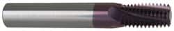 Carmex MT0625D11115NPT Helical Flute Thread Mill: 1 - 11-1/2 to 2 - 11-1/2, Internal & External, 4 Flute, 5/8" Shank Dia, Solid Carbide 