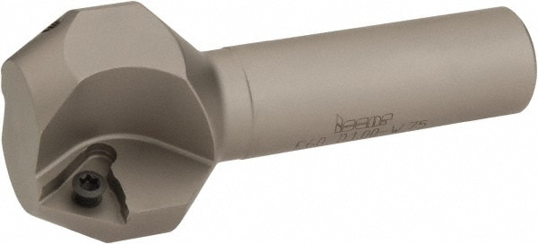 Iscar 3181000 60° Lead Angle, 1" to 1.56" Cut Diam, 3/4" Shank Diam, Indexable & Chamfer End Mill Image