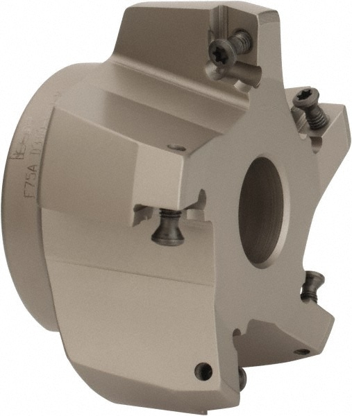 Iscar 3100256 3" Cut Diam, 1" Arbor Hole, 0.27" Max Depth of Cut, 75° Indexable Chamfer & Angle Face Mill Image