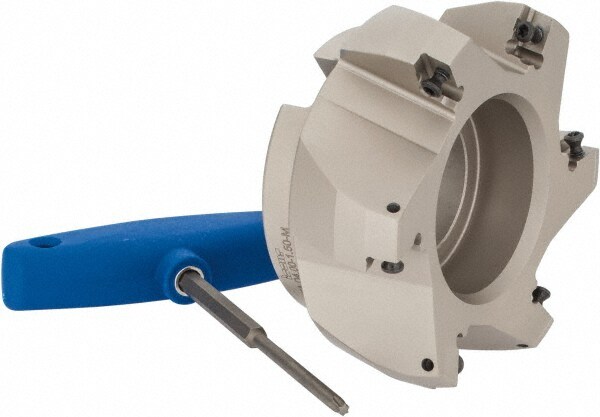 Iscar 3100170 4" Cut Diam, 1-1/2" Arbor Hole, 0.27" Max Depth of Cut, 75° Indexable Chamfer & Angle Face Mill Image