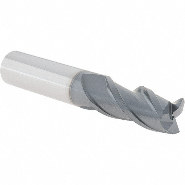 Iscar 5620892 Square End Mill: 1/2 Dia, 1 LOC, 1/2 Shank Dia, 3 OAL, 3 Flutes, Solid Carbide Image