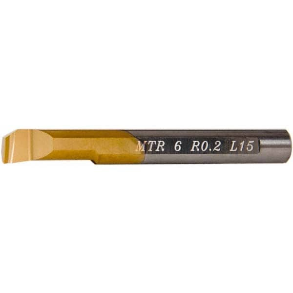 Carmex MTR6R0.2L15 Boring Bar: 0.24" Min Bore, 0.59" Max Depth, Right Hand Cut, Solid Carbide Image