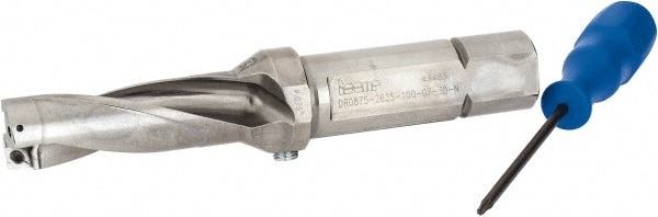 Iscar 3201399 2.63" Max Drill Depth, 3xD, 7/8" Diam, Indexable Insert Drill Image