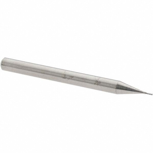 Value Collection 32001 Square End Mill: 1/64 Dia, 3/64 LOC, 1/8 Shank Dia, 1-1/2 OAL, 4 Flutes, Solid Carbide Image