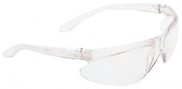 Safety Glass: Scratch-Resistant, Polycarbonate, Silver Mirror Lenses, Frameless, UV Protection