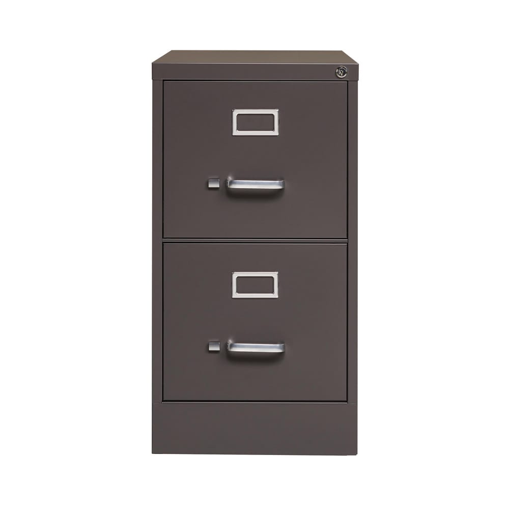 Hirsh Vertical File Cabinet 2 Drawer Steel Gray MSC Direct