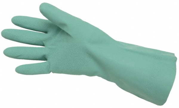 MCR SAFETY 5319 Chemical Resistant Gloves: Large, 15 mil Thick, Nitrile, Supported Image