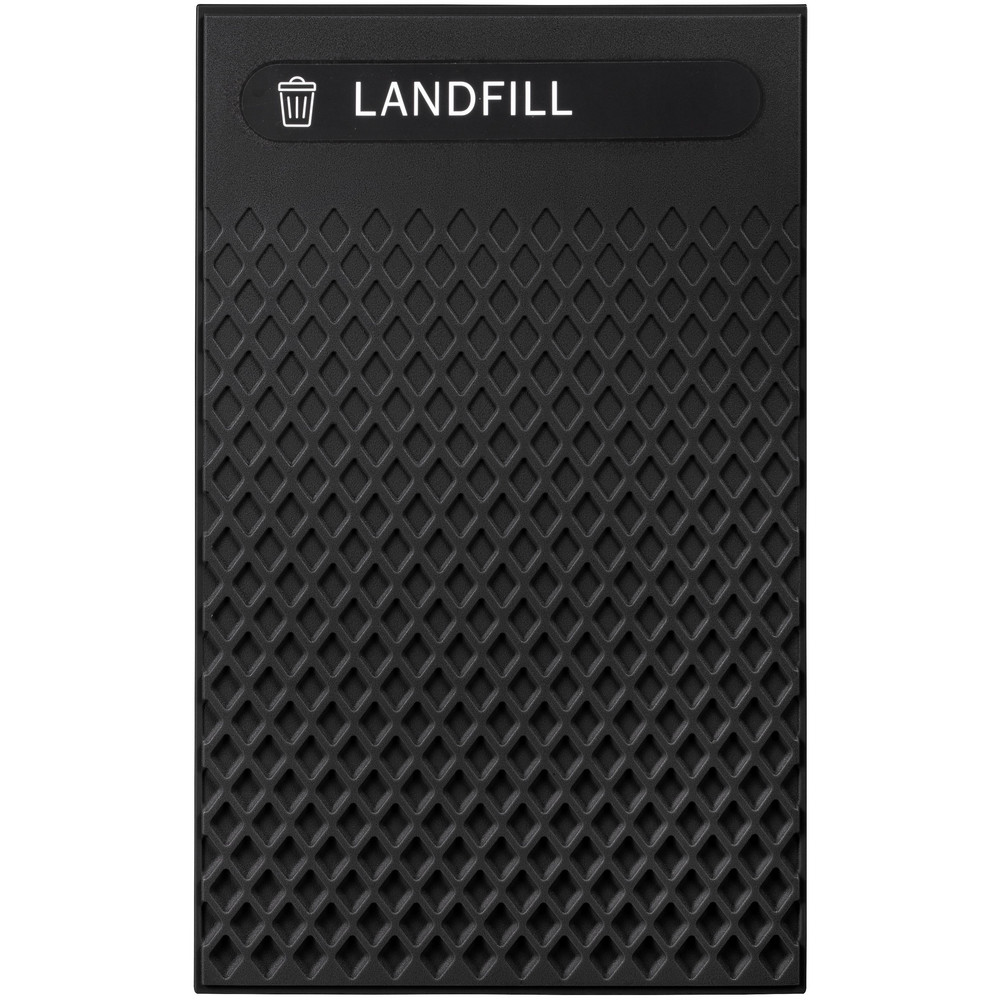 Decorative Plastic Landfill Panels, Large, Black, 20.72" × 0.5" × 34.33" - Panels Only, Frames Sold Separately, Compatible with 50 gal Landmark Series Containers (FG397500) & 51  gal Tailor Container (2182678)