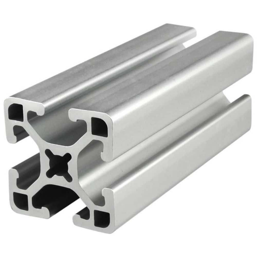 Framing; Frame Type: T-Slotted ; Duty Grade: Standard-Duty ; Material: Aluminum Alloy ; Slot Location: Quad ; Overall Length (Inch): 120 ; Overall Height (Inch): 1-1/2