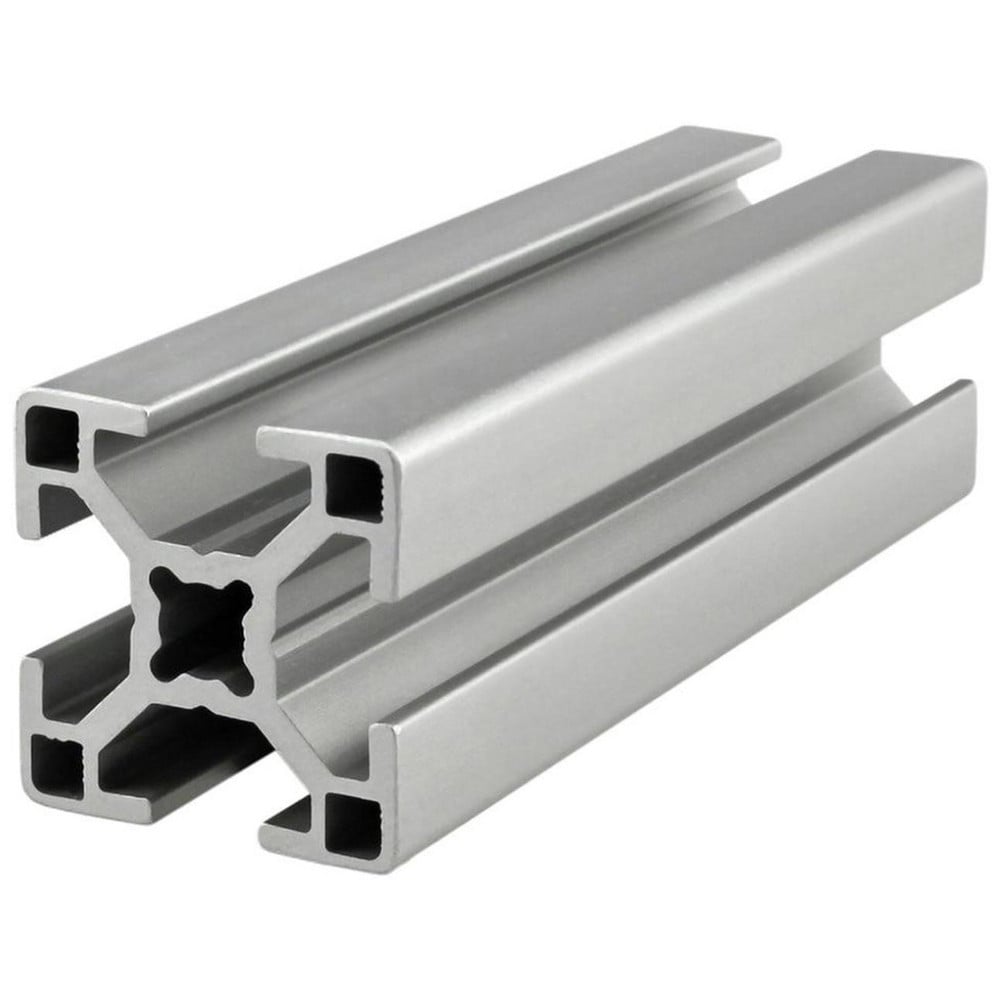 Framing; Frame Type: T-Slotted ; Duty Grade: Standard-Duty ; Material: Aluminum Alloy ; Slot Location: Quad ; Shape: Square ; Finish: Clear Anodized