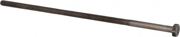 Value Collection R64913499 Hex Head Cap Screw: 1/4-20 x 8", Grade 18-8 Stainless Steel, Uncoated Image