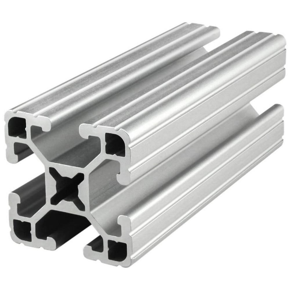 Framing; Frame Type: T-Slotted ; Duty Grade: Light-Duty ; Material: Aluminum Alloy ; Slot Location: Quad ; Overall Length (Inch): 120 ; Overall Height (Inch): 1-1/2