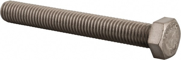 Value Collection 399184PS Hex Head Cap Screw: 1/2-13 x 4", Grade 316 Stainless Steel, Uncoated Image