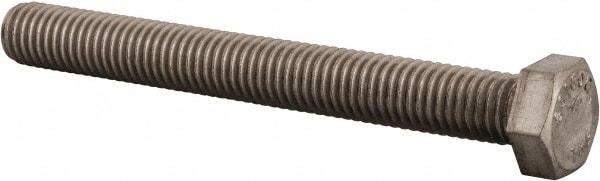 Value Collection 3TBT908C0408 Hex Head Cap Screw: 1/2-13 x 4-1/2", Grade 316 Stainless Steel, Uncoated Image