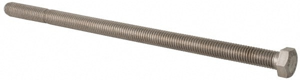 Value Collection R56000220 Hex Head Cap Screw: 1/2-13 x 10", Grade 316 Stainless Steel, Uncoated Image