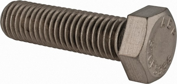 Hex Head Cap Screw: 5/8-11 x 2-1/4", Grade 316 Stainless Steel, Uncoated