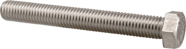 Hex Head Cap Screw: 5/8-11 x 5", Grade 316 Stainless Steel, Uncoated