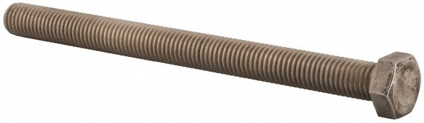 Value Collection R56000250 Hex Head Cap Screw: 5/8-11 x 8", Grade 316 Stainless Steel, Uncoated Image