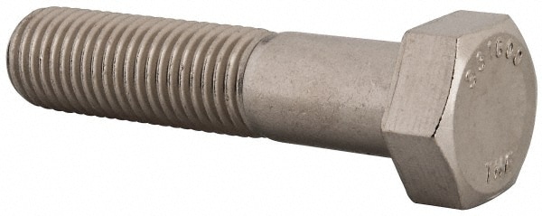 Value Collection R56000264 Hex Head Cap Screw: 7/8-9 x 4", Grade 316 Stainless Steel, Uncoated Image