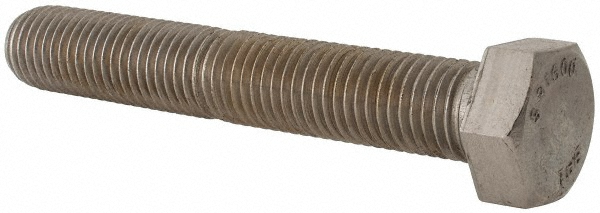 Value Collection 401602PR Hex Head Cap Screw: 7/8-9 x 5-1/2", Grade 316 Stainless Steel, Uncoated Image