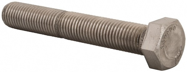 Value Collection R56000272 Hex Head Cap Screw: 7/8-9 x 6", Grade 316 Stainless Steel, Uncoated Image