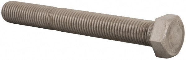 Value Collection R56000290 Hex Head Cap Screw: 1-8 x 8", Grade 316 Stainless Steel, Uncoated Image