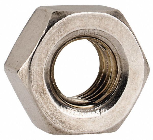 Value Collection 763084PR Hex Nut: 1/4-28, Grade 316 Stainless Steel, Uncoated Image