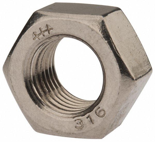 Value Collection 763120PS 7/16-20 UNF Stainless Steel Right Hand Hex Nut Image
