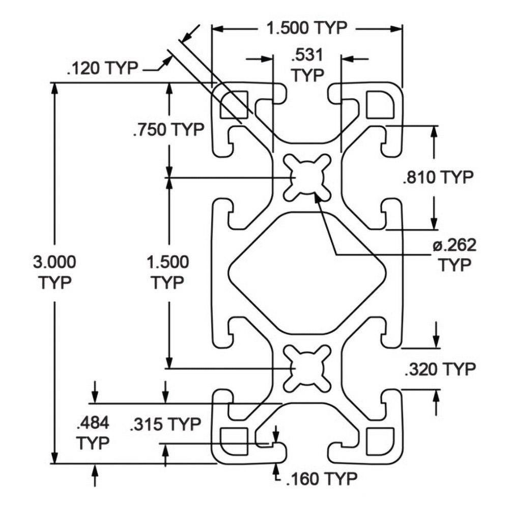 80/20 Inc. - T-Slot Framing: Frame Type: T-Slotted; Duty Grade ...