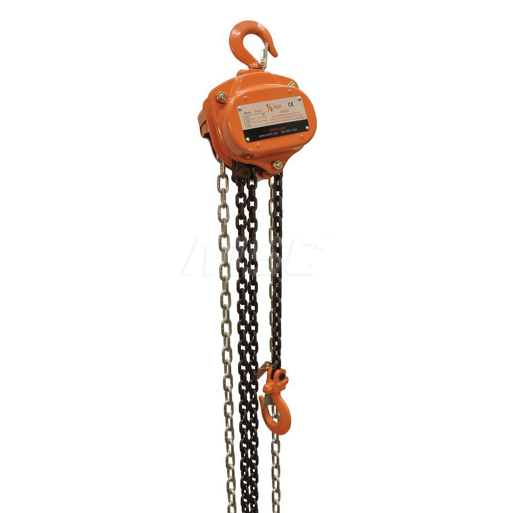 Vestil 1,000 Lb Capacity, 10' Lift Height, Chain Manual Hoist