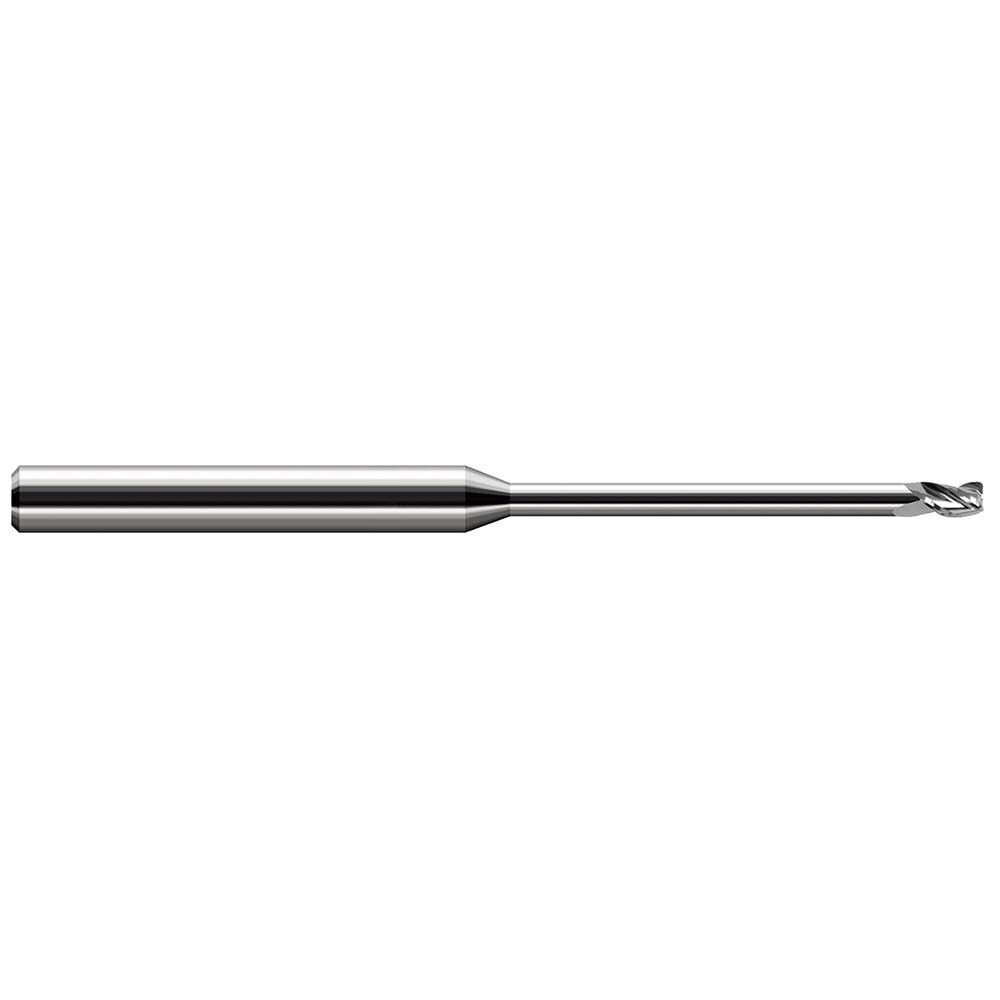 Harvey Tool 41978 Corner Radius End Mill: 0.078" Dia, 0.117" LOC, 0.01" Radius, 3 Flutes, Solid Carbide Image