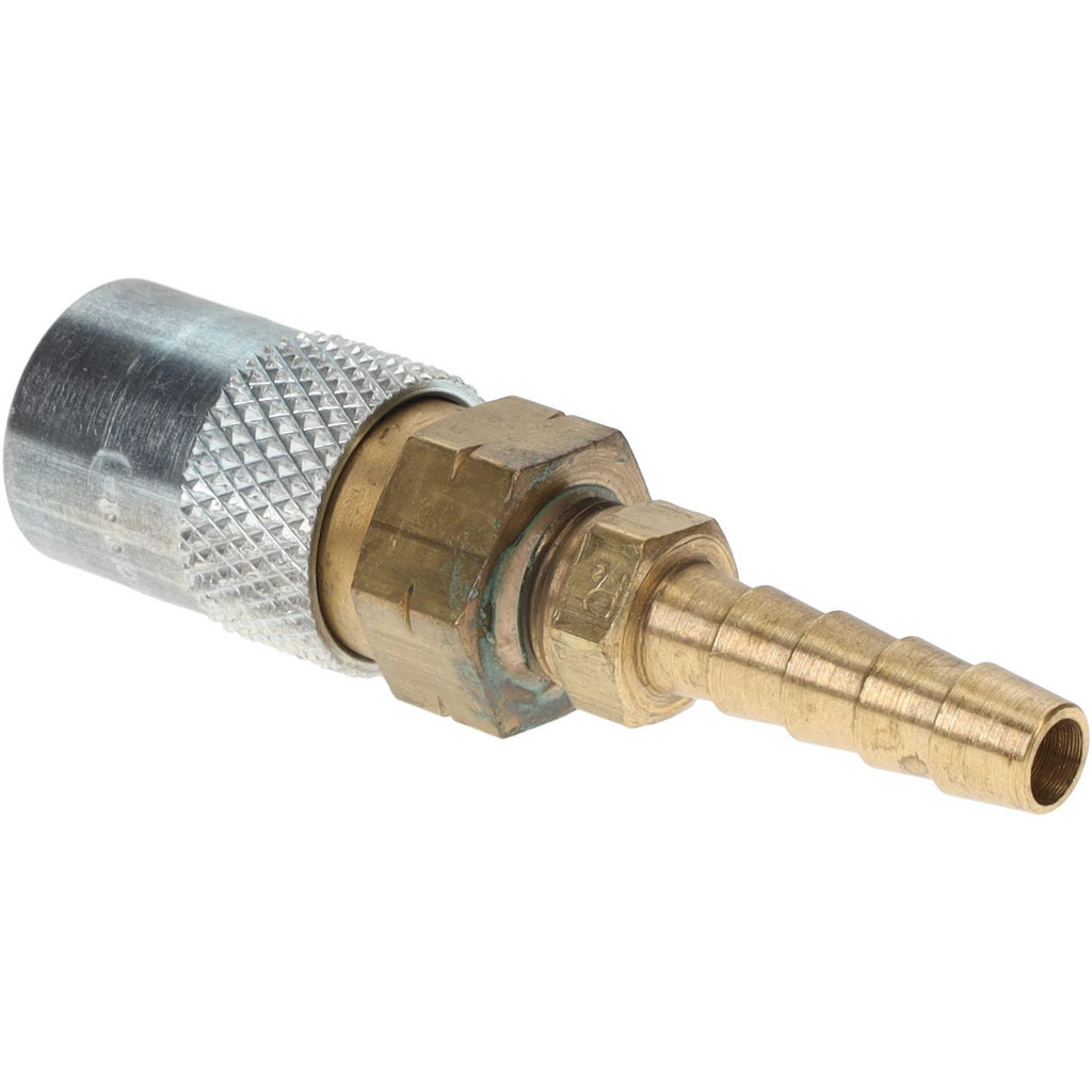 Parker Hydraulic Hose Barb Straight Coupler: 1/4" Hose ID, 200 psi - Brass, Non-Threaded, Threaded | Part #PC204AV