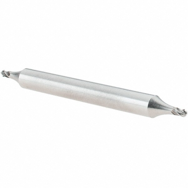 Ball End Mill: 1/16" Dia, 3/32" LOC, 4 Flute, Cobalt