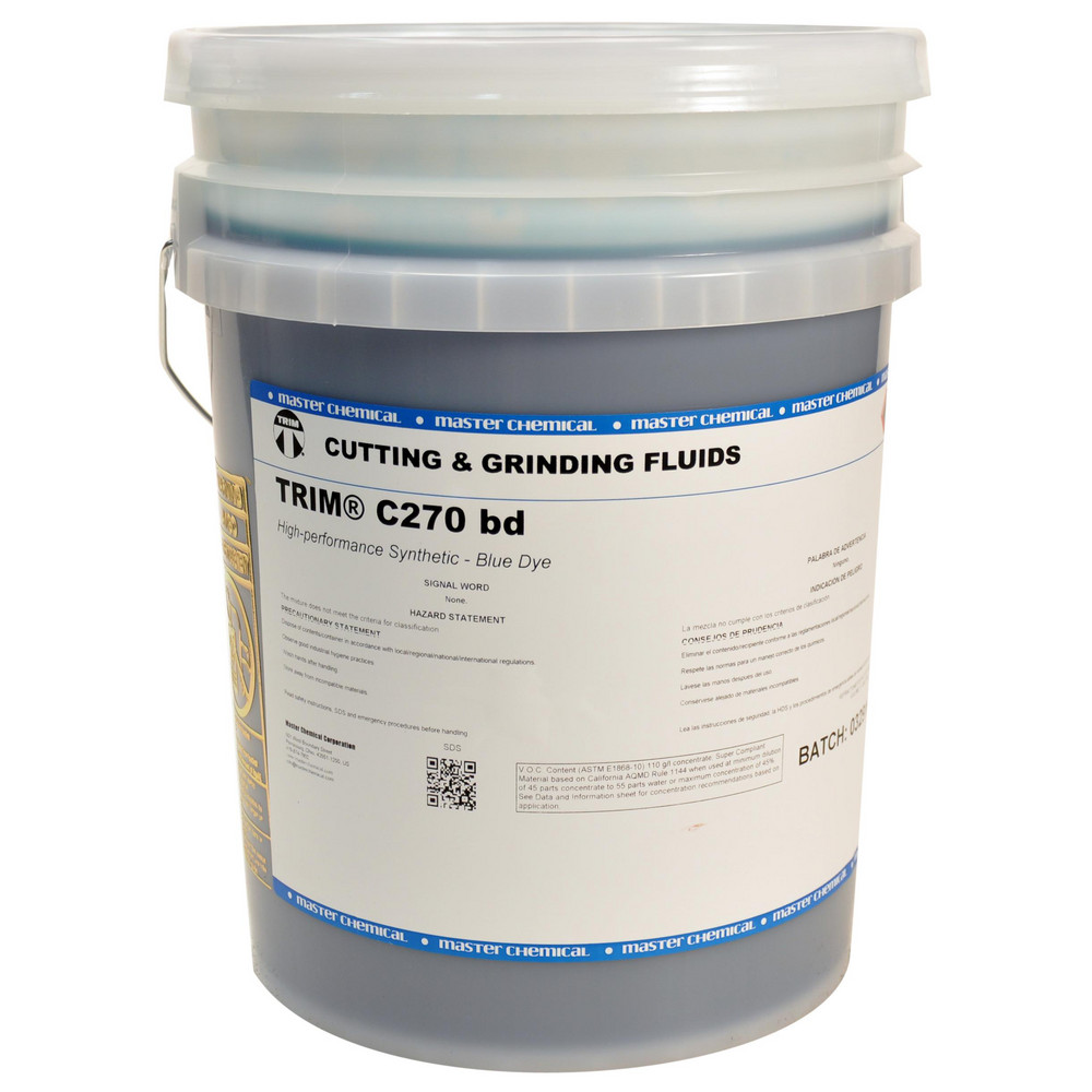 Cutting & Grinding Fluid: TRIM C270 bd, Synthetic, 5 gal Pail - For Ferrous & Non-Ferrous Metal