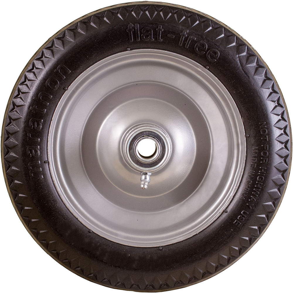 3-19/64" Wide x 10-1/2" High, Flat Free Hand Truck Tire - 300 Lb Load Capacity