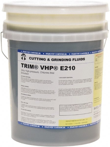 Master Fluid Solutions VHPE210-5G Cutting & Grinding Fluid: 5 gal Pail 
