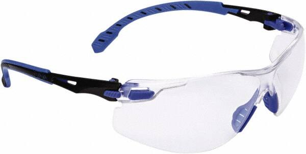 Safety Glass: Anti-Fog, Polycarbonate, Clear Lenses, Half-Framed